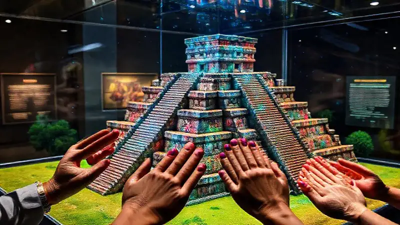 Mayans are digitally resurrected in a museum