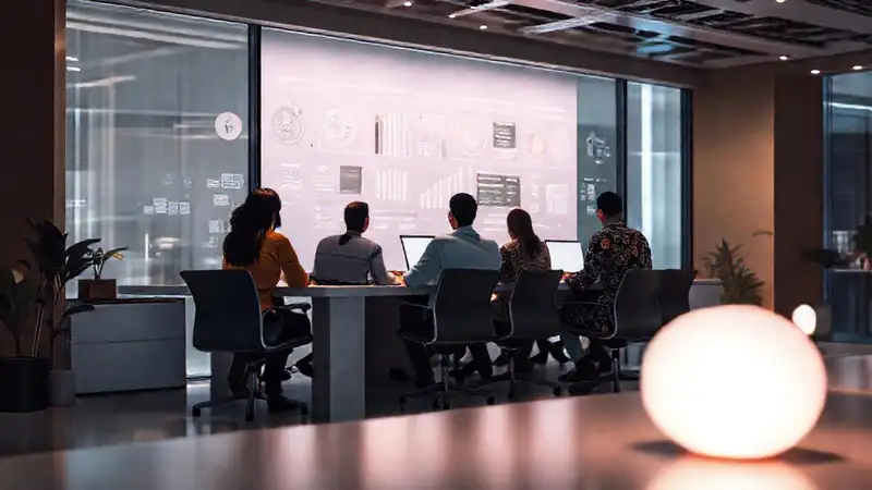 A serene, modern workspace inspires creativity