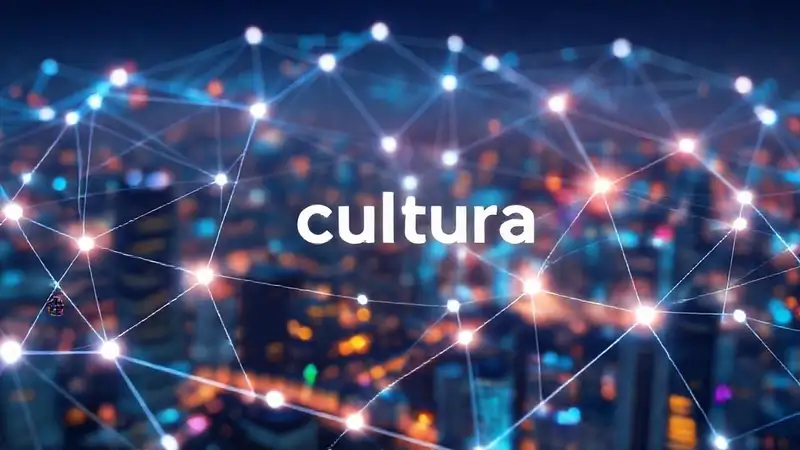 Blockchain visually represents vibrant cultural data